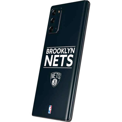 NBA Brooklyn Nets Standard - Black Galaxy Note20 5G Skin